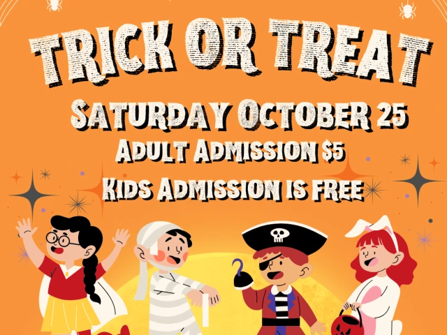 Trick or Treat Event Saturday October 25 10am-4pm